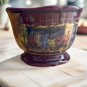 Certified International Kate McRostie Fleurs de Paris Scalloped Dessert Bowl 6”